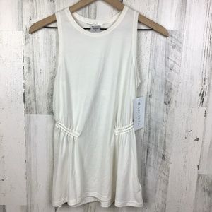 NWT Athleta Air Out Cinch Tank Magnolia White XS Soft